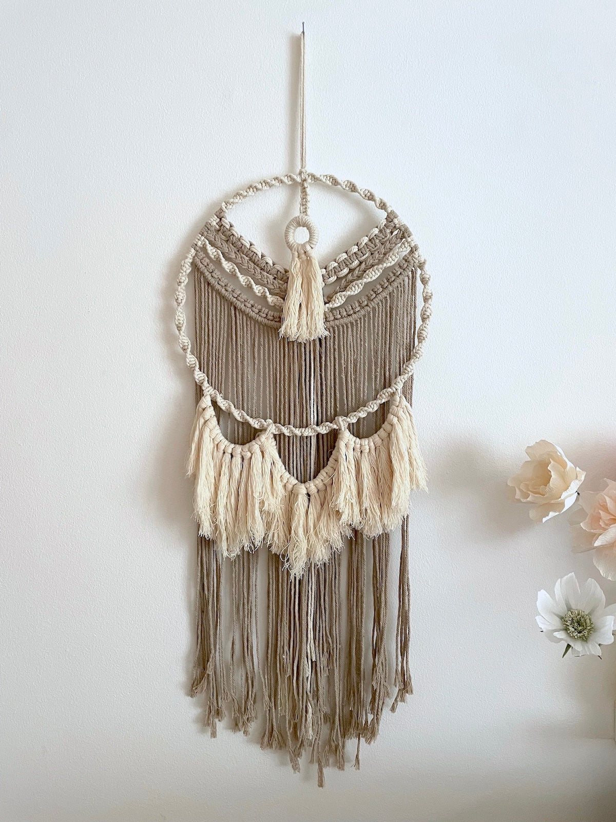 Macramé: Wall decoration dream catcher