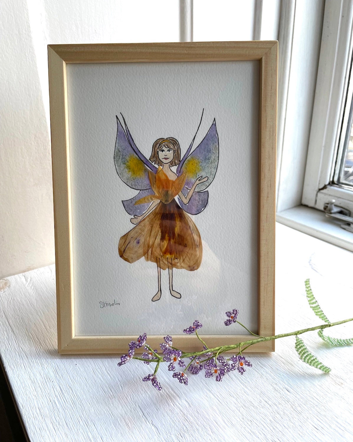 Fairy Guardian: Joy (A5) in secondhand frame