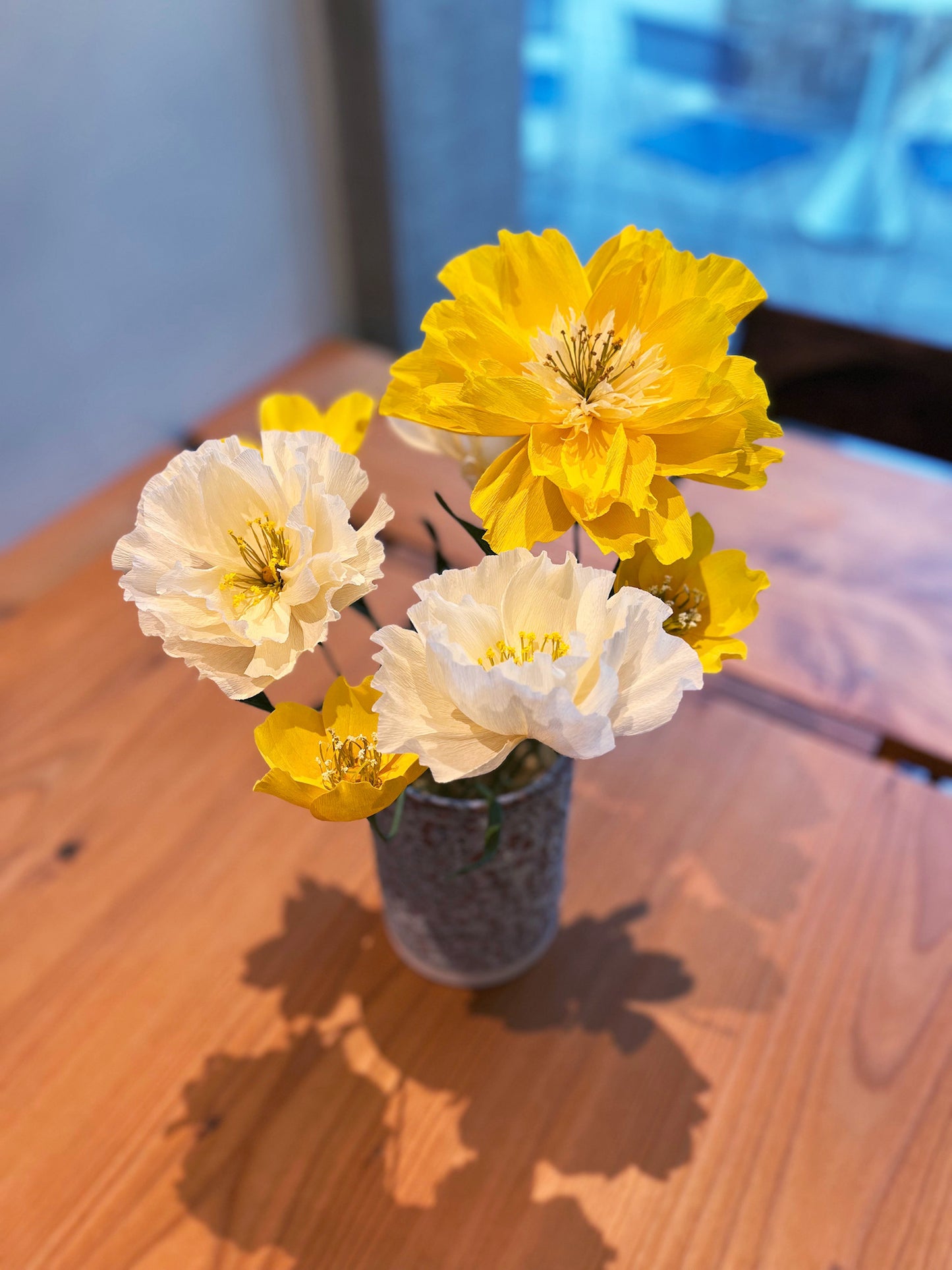 Paper flowers: Bouquet (7 pcs)