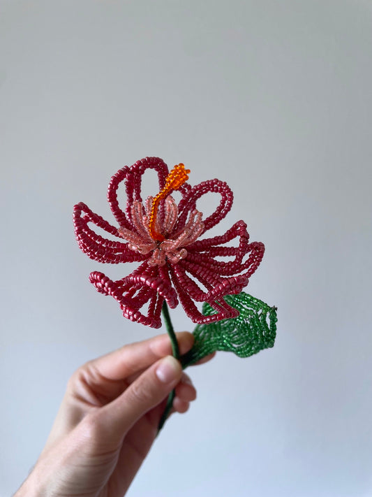 Perleblomst: Fairy Flower - Hummingbird's Nest - Rød (M)