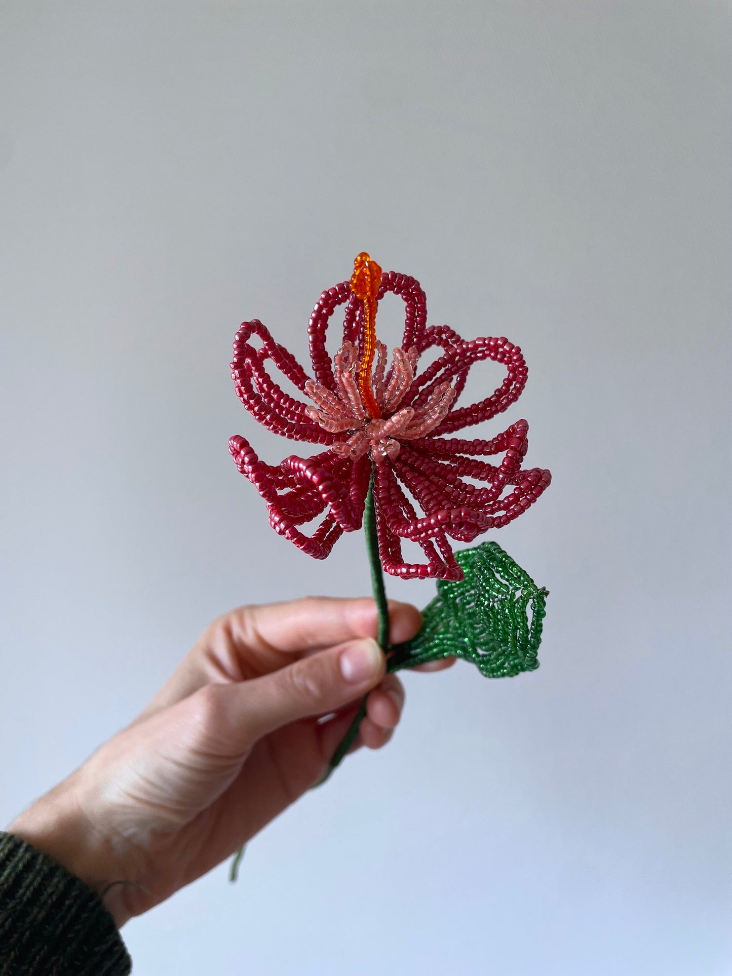 Perleblomst: Fairy Flower - Hummingbird's Nest - Rød (M)