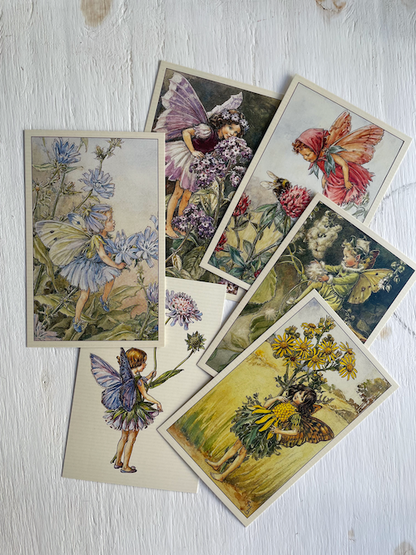 Postcards with fairies (by Mary Cicely Barker)