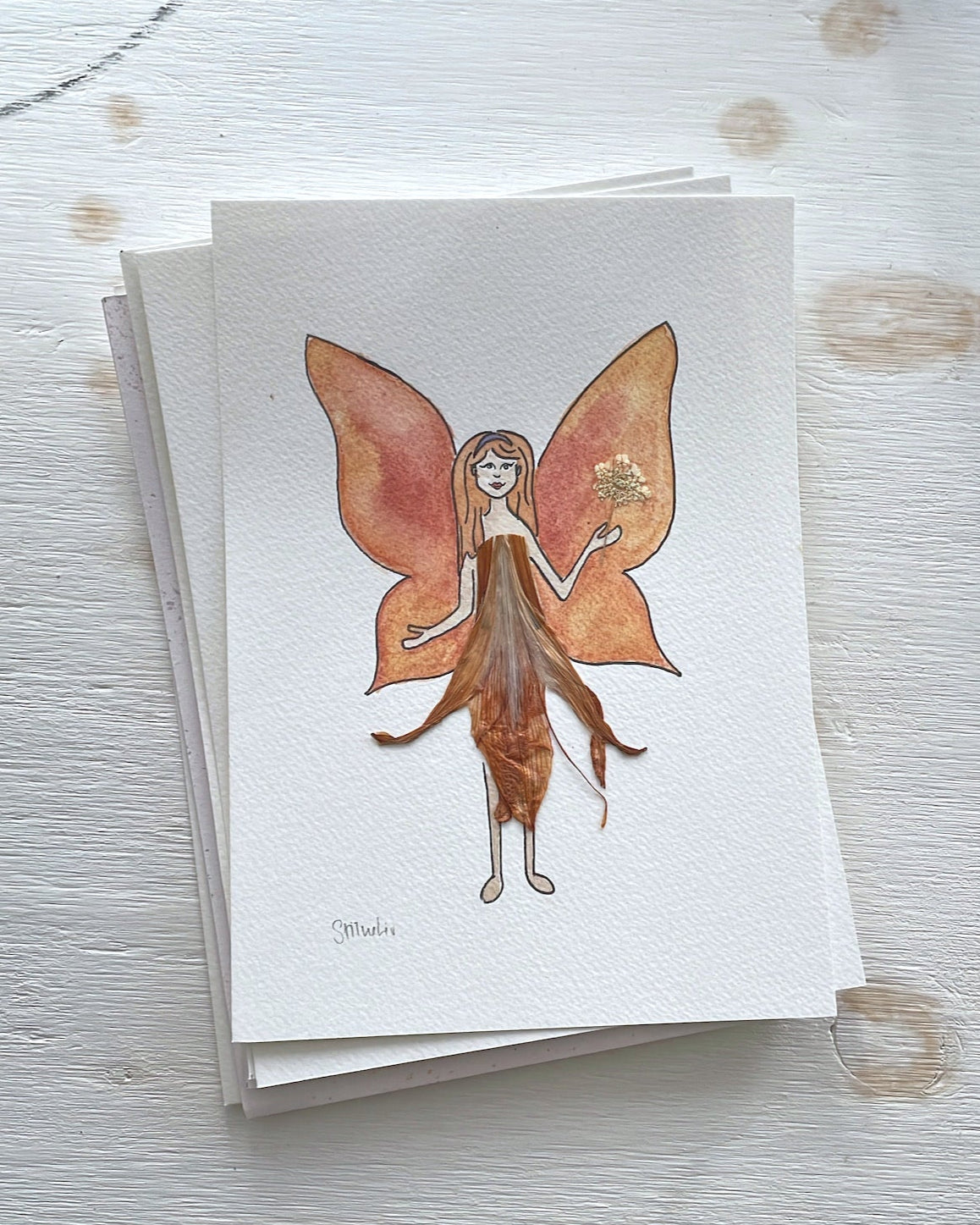 Fairy Guardian: Joy (A5) in secondhand frame