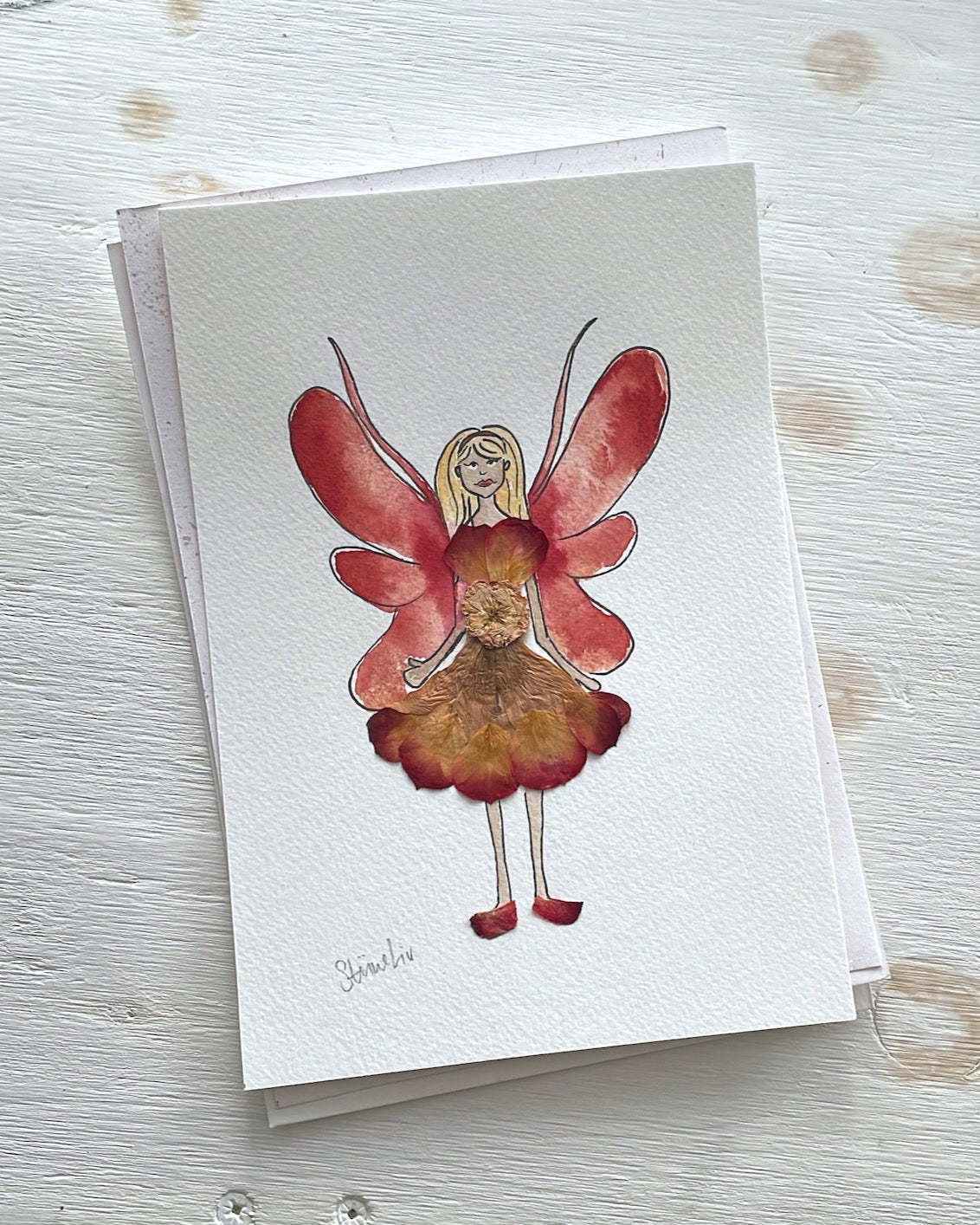 Fairy Guardian: Loving Kindness (A5) in secondhand frame