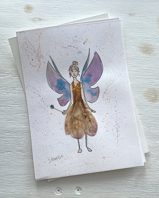 Fairy Guardian: Lilac and blue (A5 + prototype) in secondhand frame