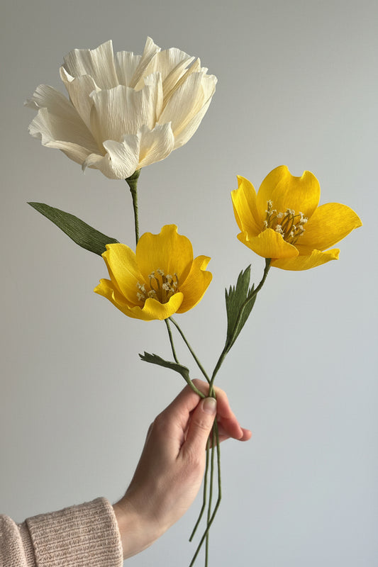 Paper flowers: Bouquet (trio 1)