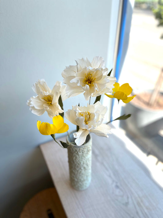 Paper flowers: Bouquet (5 pcs)