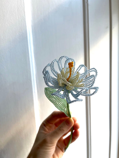 Perleblomst: Fairy Flower - Hummingbird's Nest - Lyseblå (M)