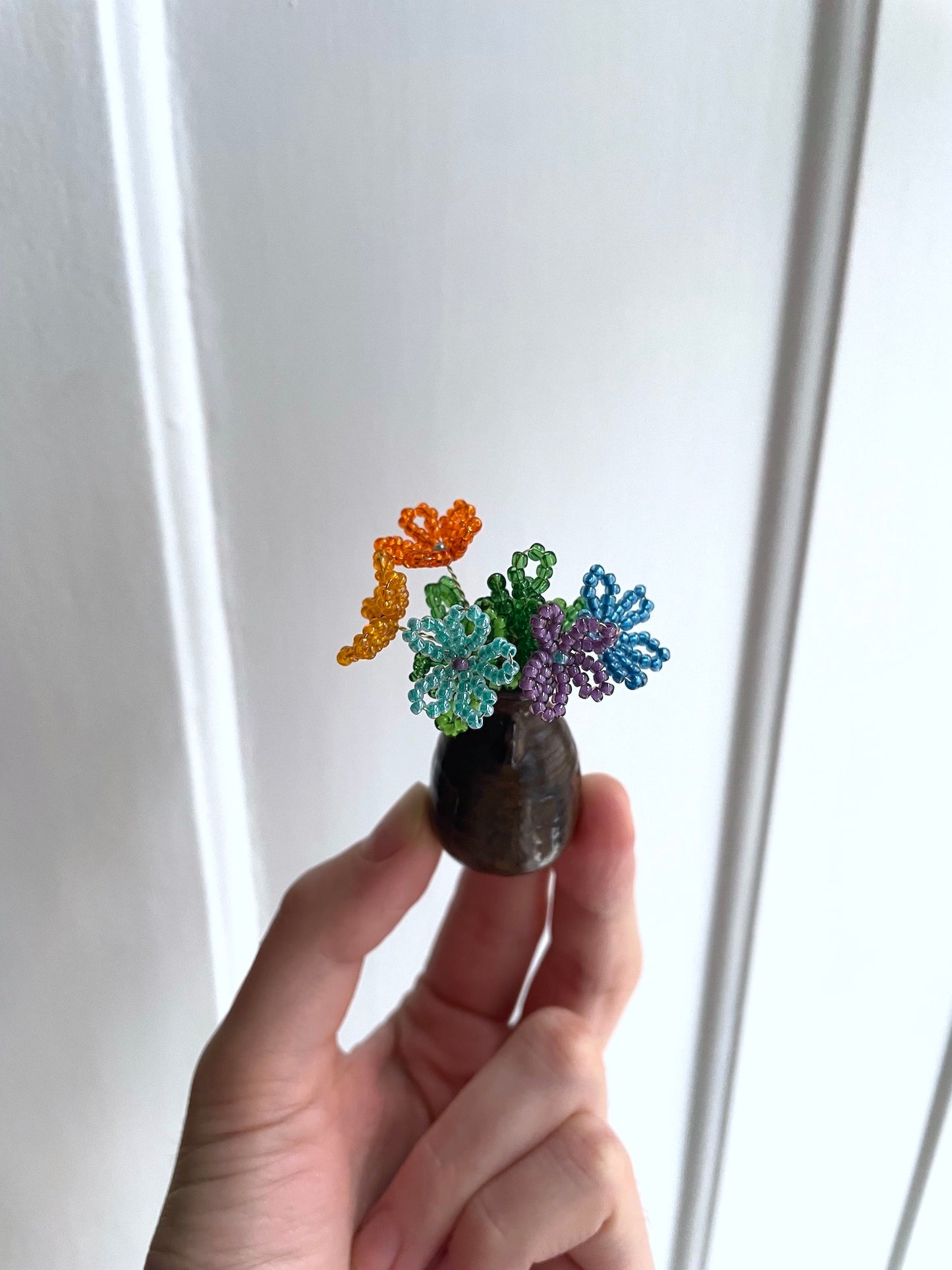 Perleblomster: Mini buket #4