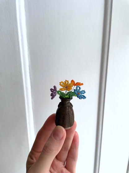 Perleblomster: Mini buket #4