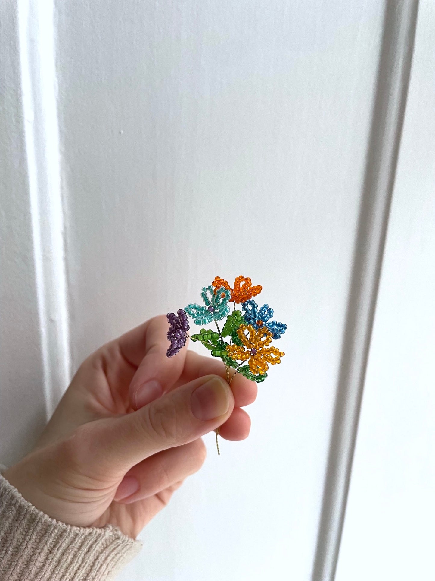 Perleblomster: Mini buket #4