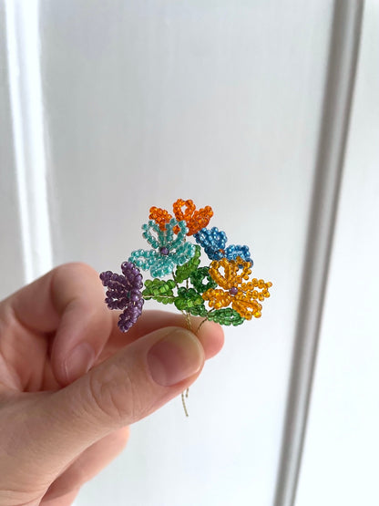 Perleblomster: Mini buket #4