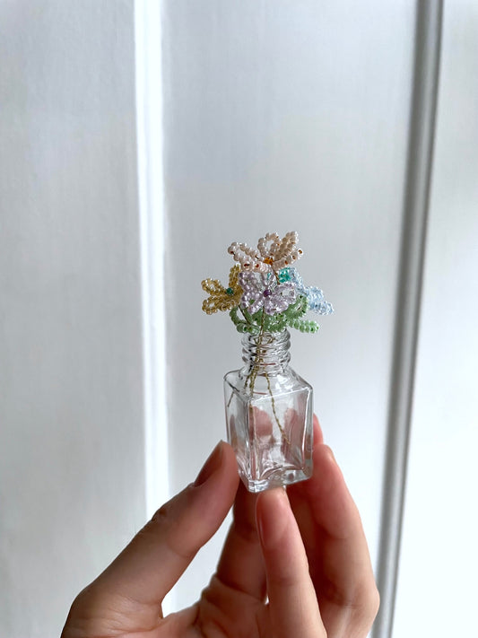 Perleblomster: Mini buket #5