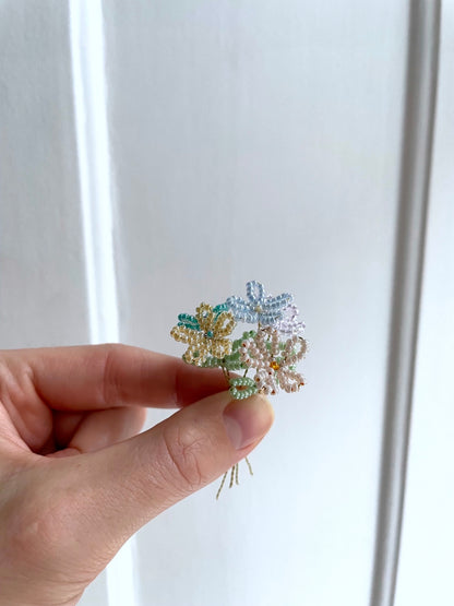 Perleblomster: Mini buket #5