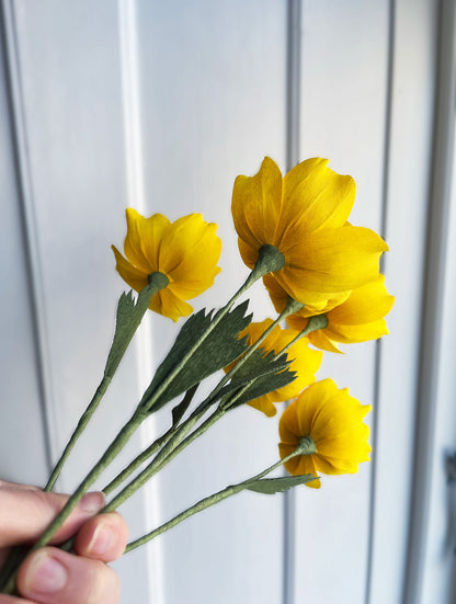 Paper flowers: Bouquet (5 pcs)
