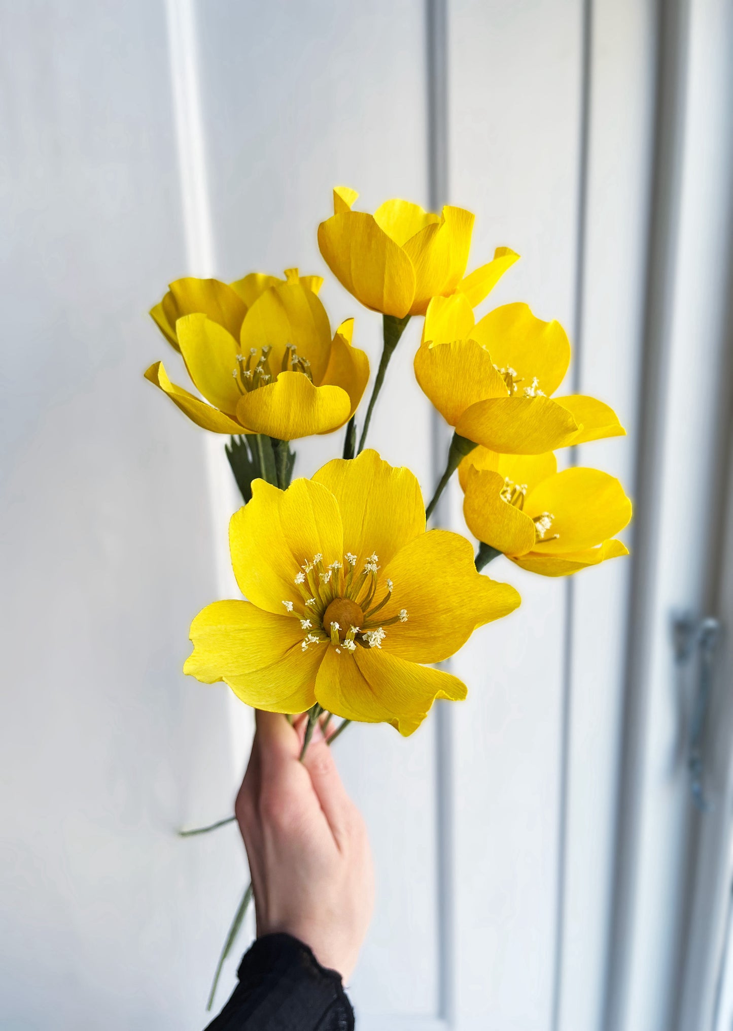 Paper flowers: Bouquet (5 pcs)