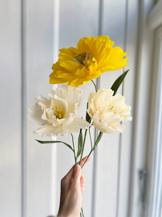 Paper flowers: Bouquet (trio 2)