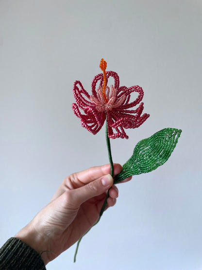 Perleblomst: Fairy Flower - Hummingbird's Nest - Rød (M)